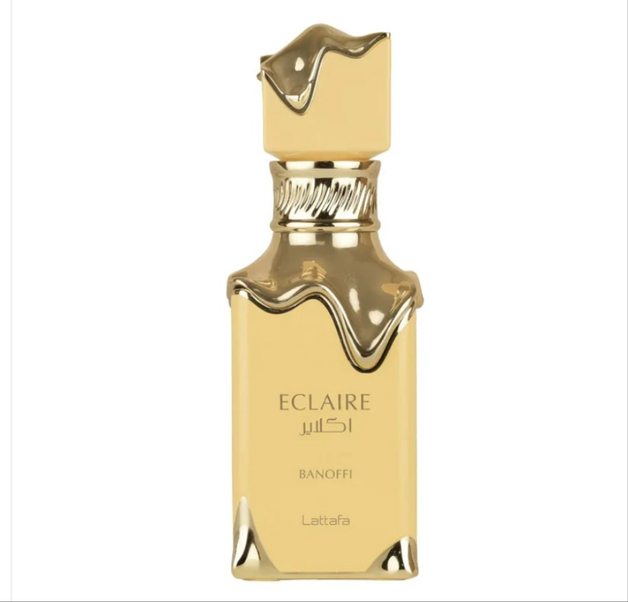 Eclaire Banoffi by Lattafa 100ml Eau de Parfum Banana cream dulche de leche Whipped cream vanilla praline biscuit musk perfume