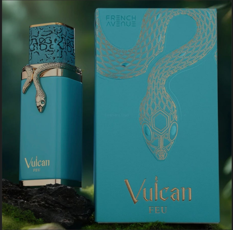 Vulcan Feu 100ml Eau de Parfum mango ginger lemon red fruits Jasmine cedar oud