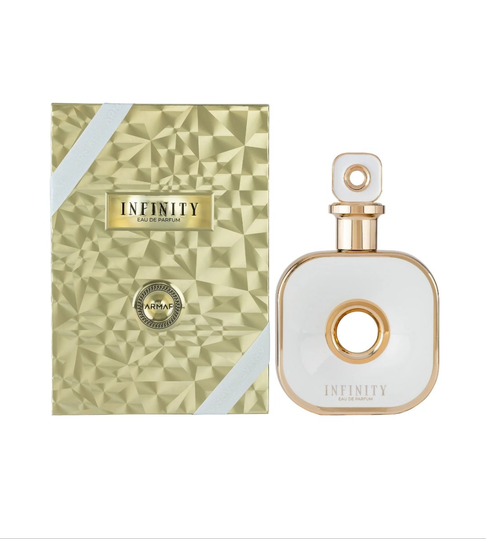Infinity Gold 105ml Eau de Parfum Pear Lavender Rose Ylang Ylang Jasmine Vanilla Musk Moss perfume