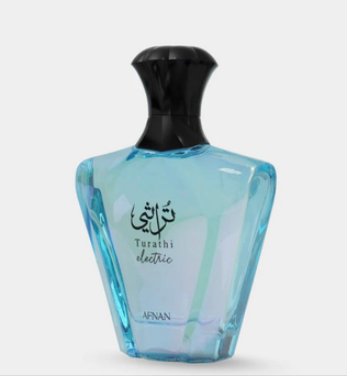 Afnan Turathi Electric 90ml Eau de Parfum citrus fruity apple pear cedarwood orange blossom Musk vanilla amber ambroxan