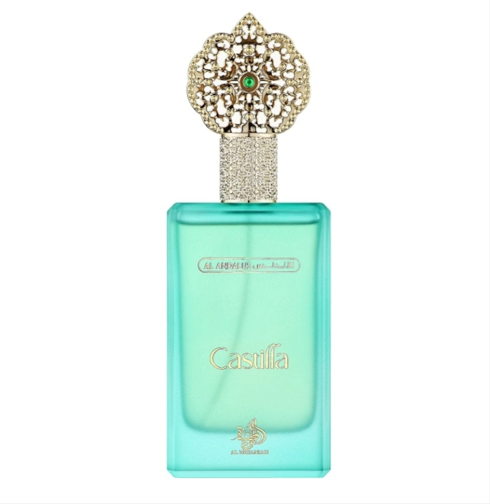 Castilla 100ml Eau de Parfum citrus blackcurrent Pear geranium cardamom sandlewood gourmand accord vanilla cedarwood