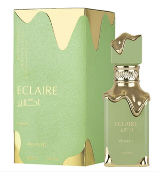 Eclaire Pistache by Lattafa 100ml Eau de Parfum pistachio cream Toasted Pistachio Whipped cream coconut cacao milk vanilla musk perfume