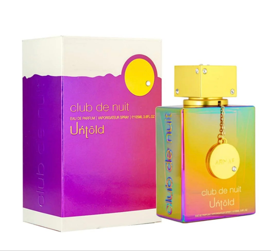 Club de Nuit Untold 105ml Eau de Parfum Saffron Jasmine Ambergris amberwood fir Resin cedar unisex perfume