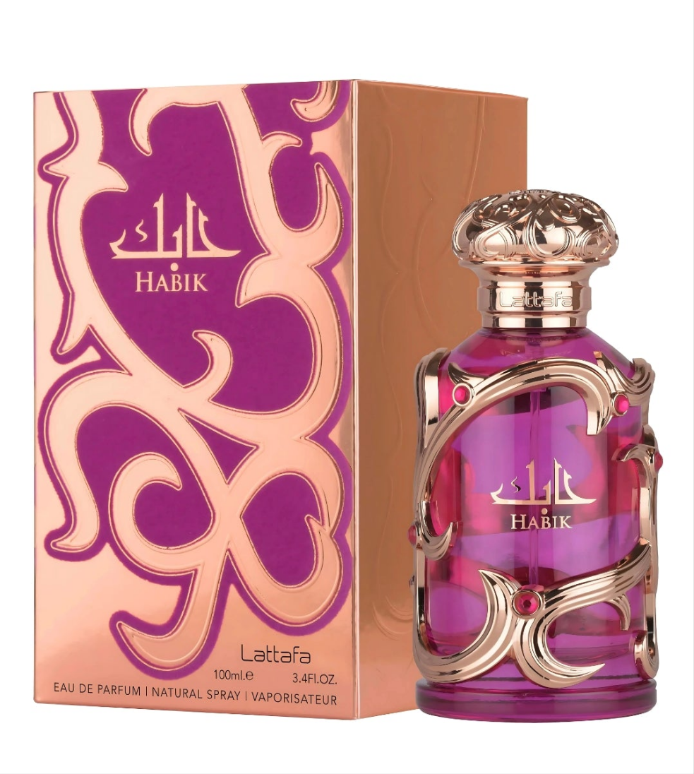 Habik for her by Lattafa 100ml Eau de Parfum white floral fresh citrus Pear jasmine lily freesia musk amber oakmoss
