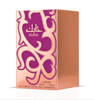 Habik for her by Lattafa 100ml Eau de Parfum white floral fresh citrus Pear jasmine lily freesia musk amber oakmoss