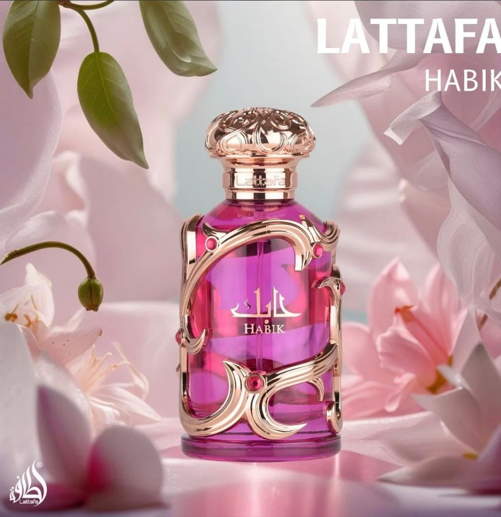 Habik for her by Lattafa 100ml Eau de Parfum white floral fresh citrus Pear jasmine lily freesia musk amber oakmoss