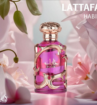 Habik for her by Lattafa 100ml Eau de Parfum white floral fresh citrus Pear jasmine lily freesia musk amber oakmoss