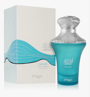 Anhaar Valley by Zimaya 100ml Eau de Parfum ozonic fresh aquatic fruity melon apple peach rose ambergris musk perfume