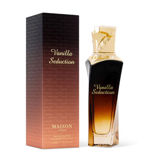 Vanilla Seduction by Maison Asrar 100ml Eau de Parfum plum lily jasmine vanilla brown sugar caramel tonka musk amber patchouli