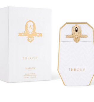 Throne by Maison Asrar 100ml Eau de Parfum mandarin ginger amber rose jasmine leather musk styrax sandlewood