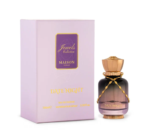 Date Night by Maison Asrar  100ml Eau de Parfum orange blossom blackcurrent mango raspberry lily sandlewood marshmallow musk ambergris