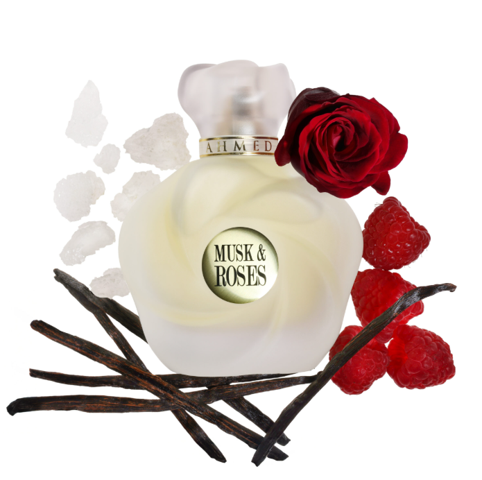 Musk and Roses 75ml Eau de Parfum clean floral raspberry rose musk unisex perfume