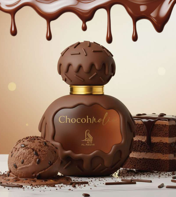 Al Absar Treats Chocoholic 100ml Eau de Parfum citrus Coffee Mocha Cream floral coconut milk caramle vanilla tonka sandlewood musk