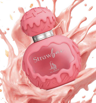Al Absar Treats Strawbae 100ml Eau de Parfum strawberry pineapple apple floral cream vanilla musk powdery gourmand