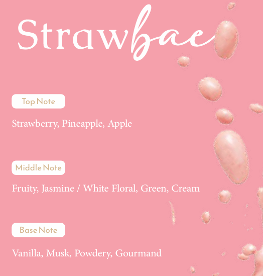 Al Absar Treats Strawbae 100ml Eau de Parfum strawberry pineapple apple floral cream vanilla musk powdery gourmand