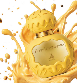 Al Absar Treats Passionnova 100ml Eau de Parfum citrus apple cardamom mango jasmine violet chocolate coconut milk gourmand ambergris musk