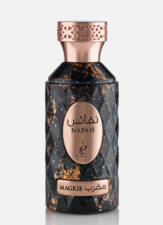 Nafais Magrib 100ml Eau de Parfum yuzu grapefruit mandarin tropical fruit galbanum ozonic aldehydes musk