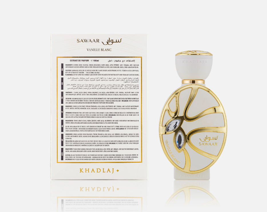 Sawaar Vanille Blanc 100 ML Extrait de Parfum Vanilla powdered sugar amber white floral cashmere sandlwood