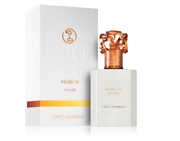 Musk 74 Poudre 50ml Extrait de Parfum floral powdery musk with ylang ylang heliotrope iris white florals and vanilla