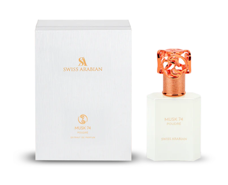 Musk 74 Poudre 50ml Extrait de Parfum floral powdery musk with ylang ylang heliotrope iris white florals and vanilla