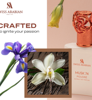 Musk 74 Poudre 50ml Extrait de Parfum floral powdery musk with ylang ylang heliotrope iris white florals and vanilla