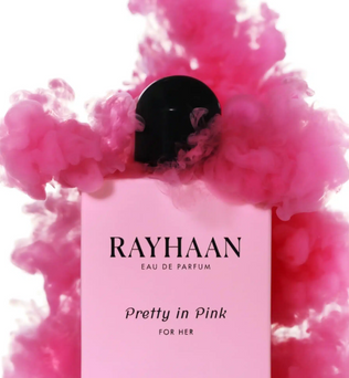 Pretty in Pink 100ml Eau De Parfum by Rayhaan cassis rose freesia vanilla amboxan patchouli