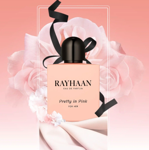 Pretty in Pink 100ml Eau De Parfum by Rayhaan cassis rose freesia vanilla amboxan patchouli