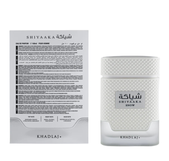 Shiyaaka Snow Special Edition 100ml Extrait De Parfum citrus neroli nutmeg pink pepper vetiver cardamom