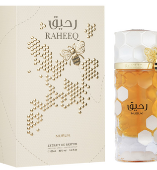 Raheeq 100ml Extrait de Parfum honey blood orange gourmand apricot magnolia coconut caramel vanilla musk sandlewood