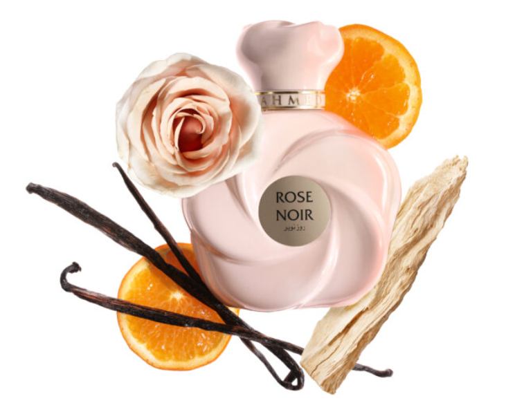 Rose Noir by Ahmed al Maghribi 75ml Extrait de Parfum mandarin rose vanilla salt sandlewood cashmere