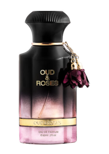 Oud & Roses 60ml Extrait de Parfum rose lemon white floral sandle wood frankincense agarwood musk amber