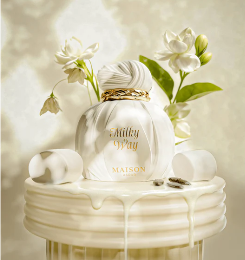 Milky Way by Maison Asrar 100ml Eau de Parfum caramel plum milk ylang ylang jasmine orris cashmere tonka vanilla sandlewood