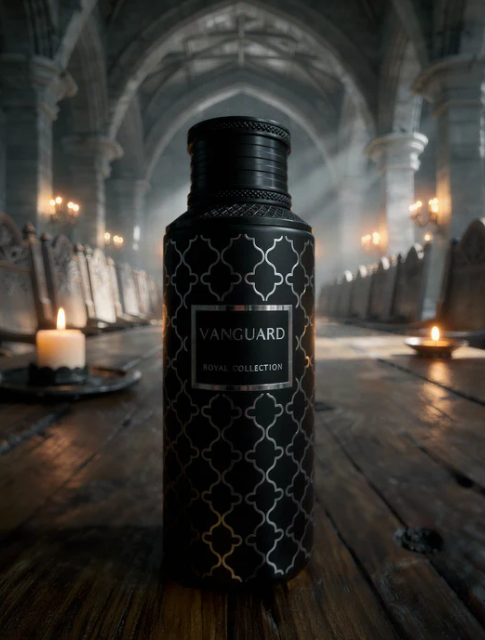 Vanguard by Maison Asrar 100ml Eau de Parfum Apple Pineapple Grapefruit pink pepper Lily ginger cardamom ambergris cashmere leather musk
