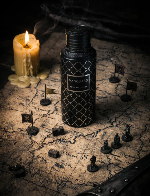 Vanguard by Maison Asrar 100ml Eau de Parfum Apple Pineapple Grapefruit pink pepper Lily ginger cardamom ambergris cashmere leather musk
