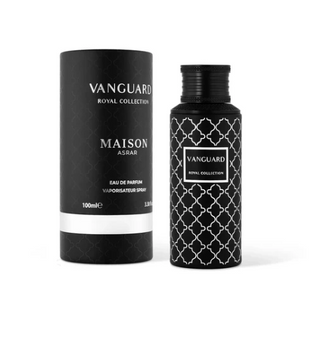 Vanguard by Maison Asrar 100ml Eau de Parfum Apple Pineapple Grapefruit pink pepper Lily ginger cardamom ambergris cashmere leather musk