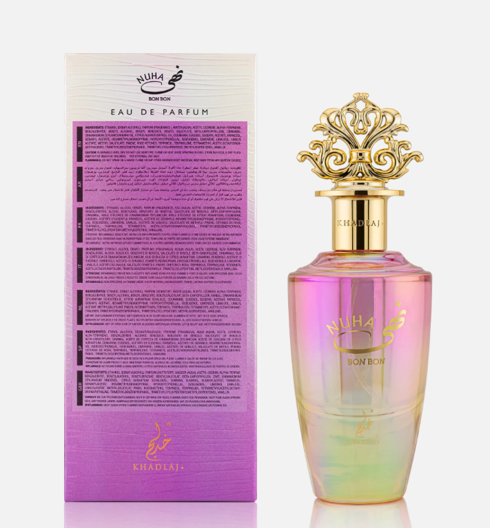 NUHA BON BON 85ml Eau de Parfum strawberry peach milk orange blossom ice cream vanilla