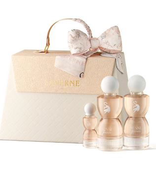 Sense Forever gift set by Laverne - 75ml Eau de Parfum, 75ml Hair Mist, 10ml travel spray fruity floral vanilla ambry gourmand with musk