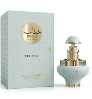 Le Falcone Niche Juman Exclusive 100ml Eau de Parfum champagne rosé litchi pink pepper peach blossom rose almond musk woody