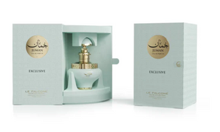 Le Falcone Niche Juman Exclusive 100ml Eau de Parfum champagne rosé litchi pink pepper peach blossom rose almond musk woody