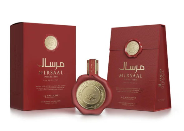 Mirsaal Love Letter 100ml Eau de Parfum Cherry almond blackcurrent plum rose jasmine lavender vanilla cinnamon sandlewood tonka vetiver