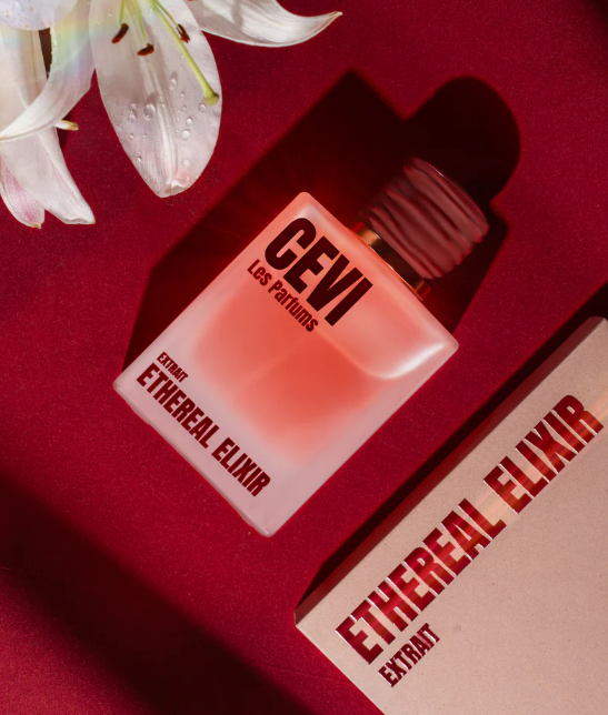 Cevi Les Parfums Ethereal Elixir 100ml Extrait de Parfum pink pepper pear nutty white floral rose creamy vanilla woody amber