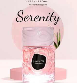 Serenity 100ml Eau de Parfum citrus fruity notes patchouli jasmine ylang ylang vanilla amber caramel