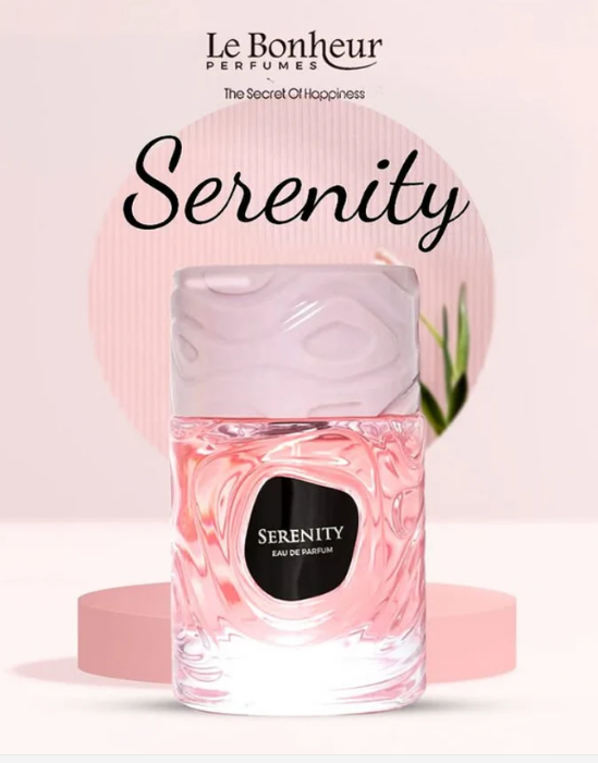 Serenity 100ml Eau de Parfum citrus fruity notes patchouli jasmine ylang ylang vanilla amber caramel