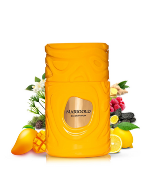 Marigold 100ml Eau de Parfum mango citrus berries coumarin jasmine cedarwood musk amber cypriol