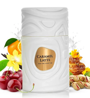 Caramel Latte 100ml Eau de Parfum pistachio cherry blossom honey orange blossom milk vanilla
