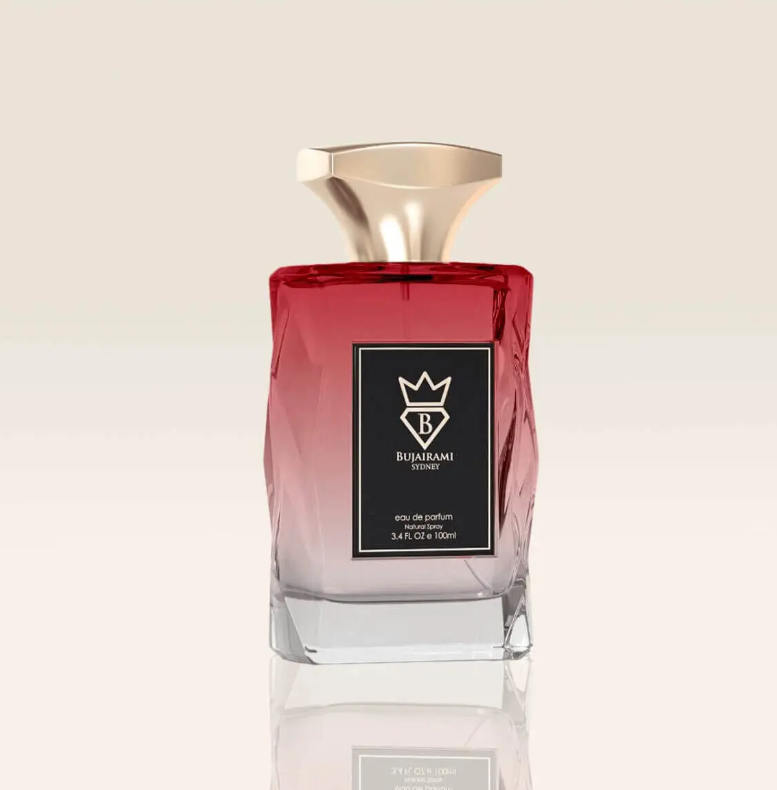Bujairami Red Static 100ml Eau de Parfum cherry pink pepper rose red berries