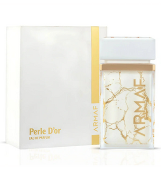 Perle D'or 75ml Eau de Parfum solar fragrance with pink pepper clarysage orange blossom coconut milk caramel aquatic note vanilla patchouli and amber