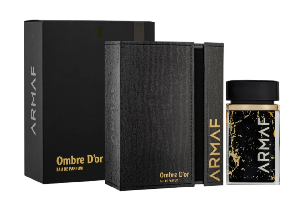 Ombre D'or 75ml Eau de parfum lime musk metallic powdery rose iris saffron leather amber woody notes