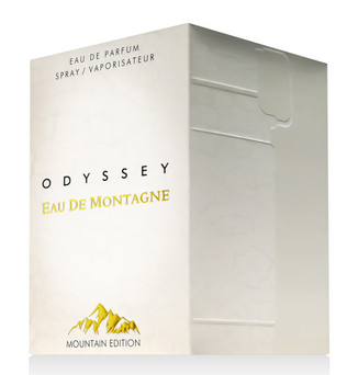 Odyssey Eau de Montagne Mountain Edition 100ml Eau de Parfum almond spices milky notes white florals vanilla cacao sandlewood musk