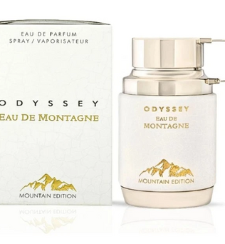 Odyssey Eau de Montagne Mountain Edition 100ml Eau de Parfum almond spices milky notes white florals vanilla cacao sandlewood musk